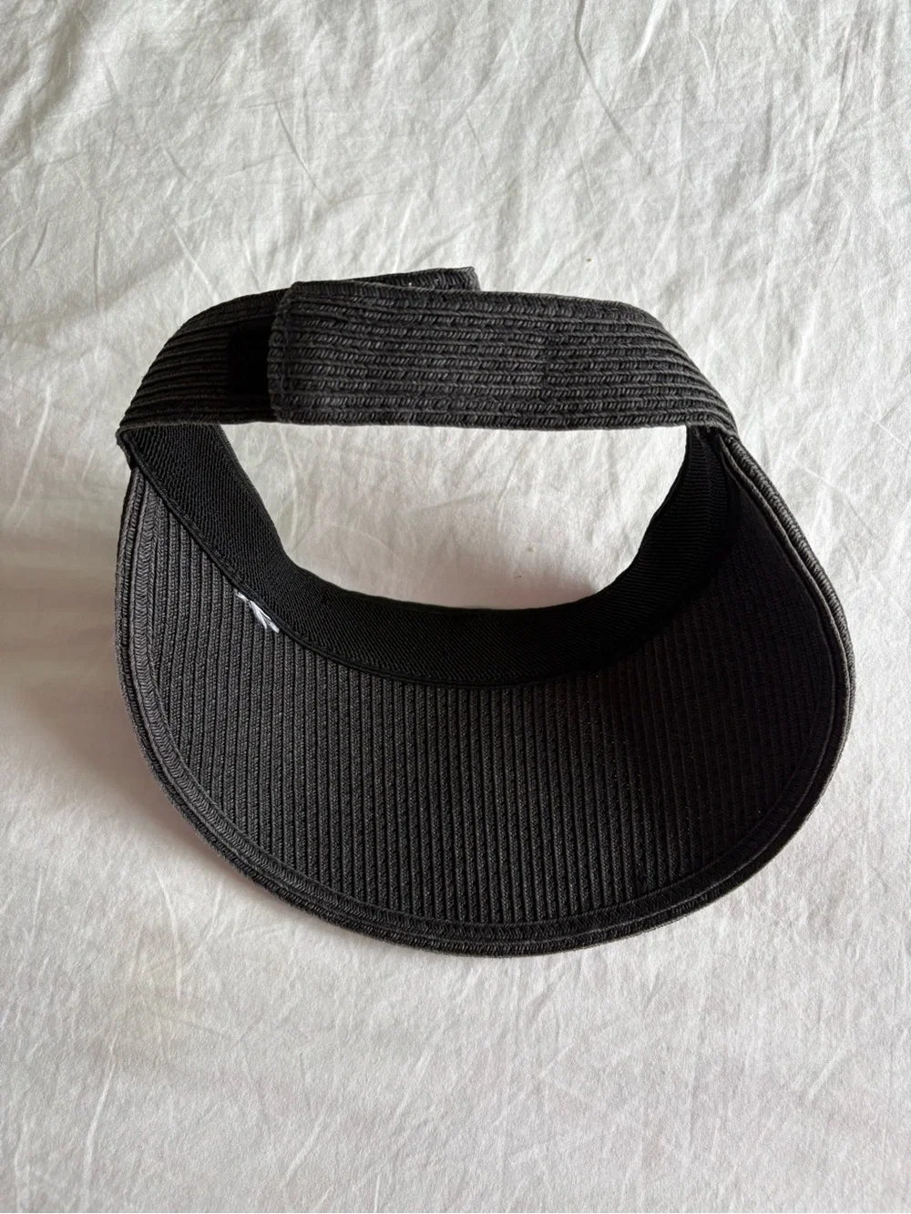 Black Ribbed Sun Visor - Picture 5 of 5